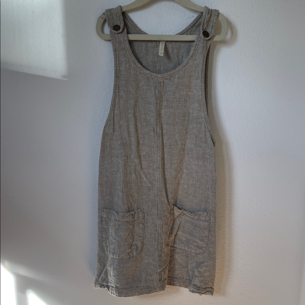 Rylee & Cru linen apron dress 10-12Y